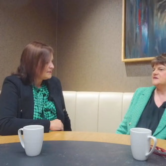 Arlene Foster talks to Denise Watson
